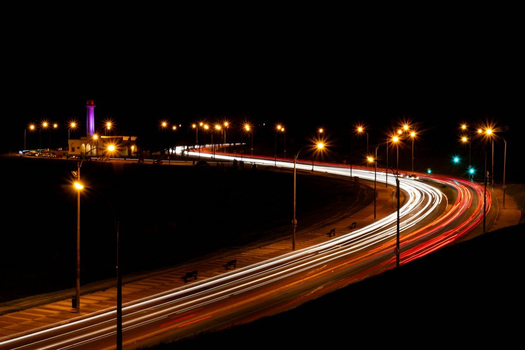 uruguayan city street at night
