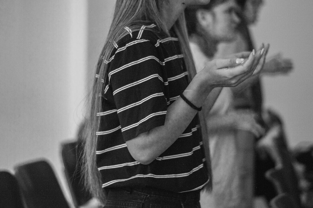 young actor rehearsing lines